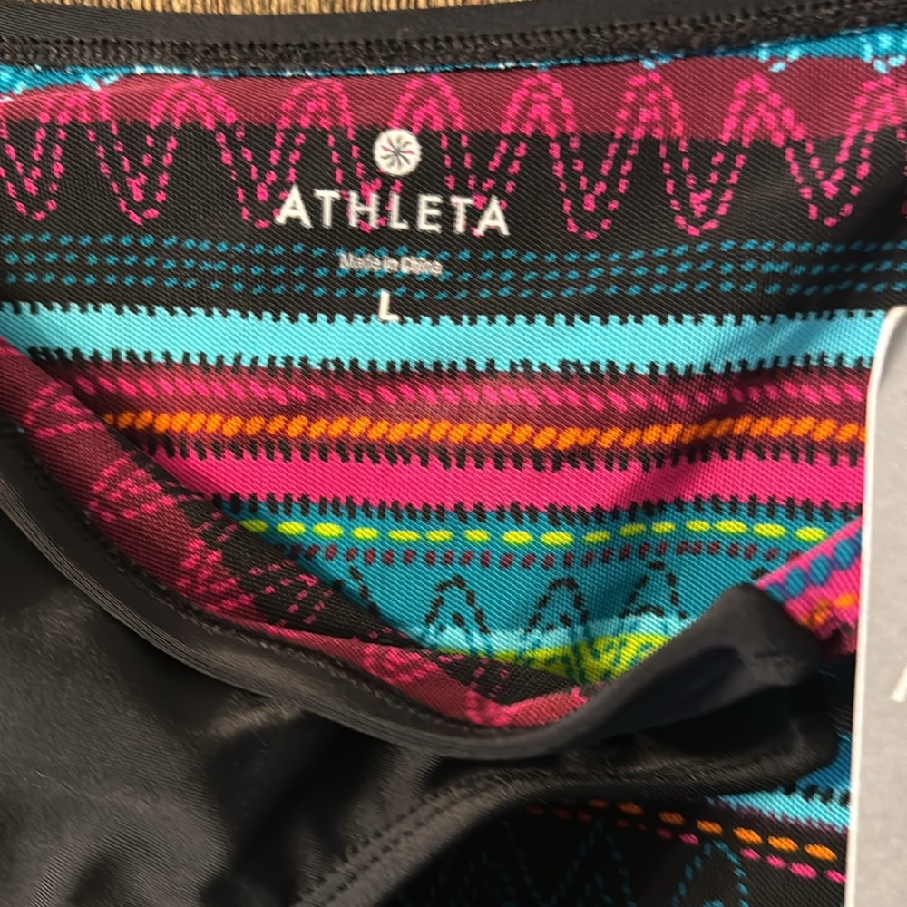 Athleta black and print swim bottoms - Picture 3 of 3
